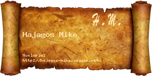 Hajagos Mike névjegykártya